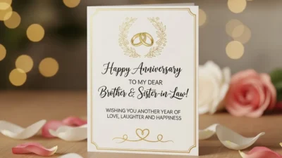 Anniversary Wishes for Brother and Sister in Law