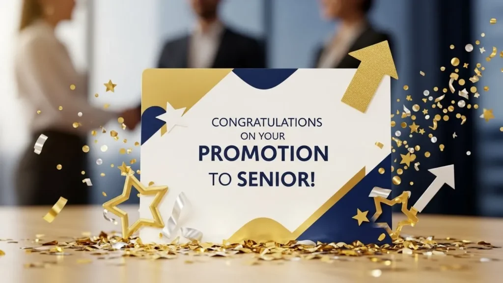 Unique Congratulations Messages for Promotion to Senior