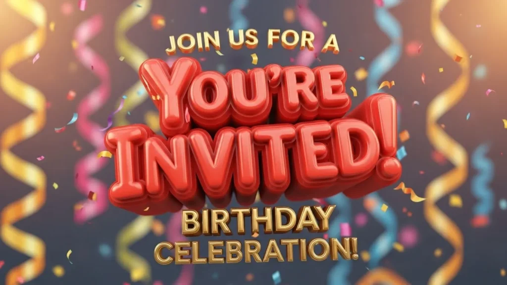 Birthday Invitation Messages