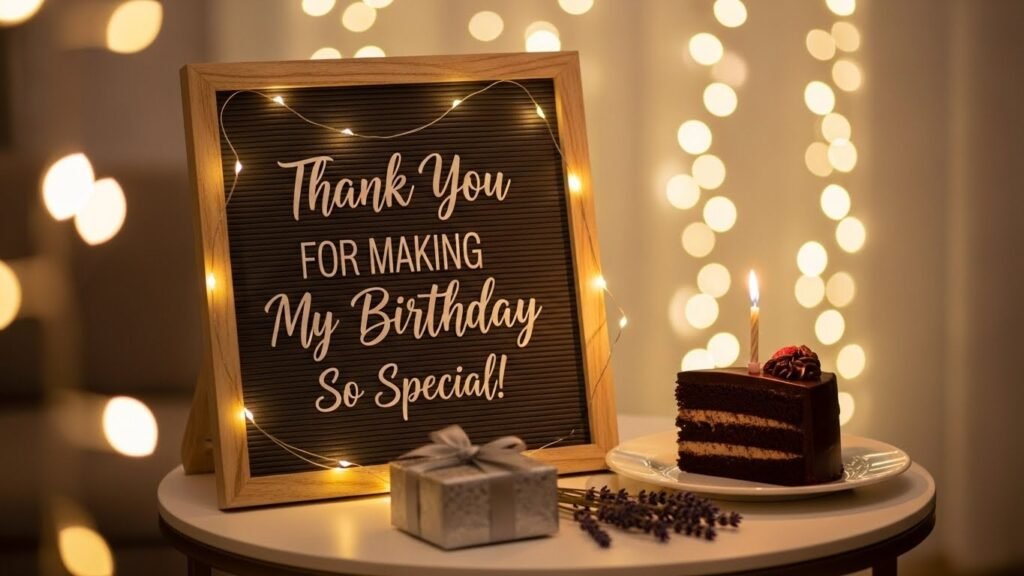 Birthday Thank You Message