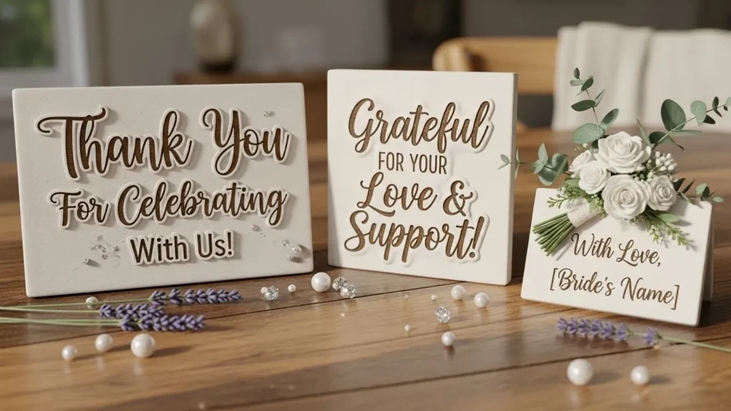 Bridal Shower Thank You Messages