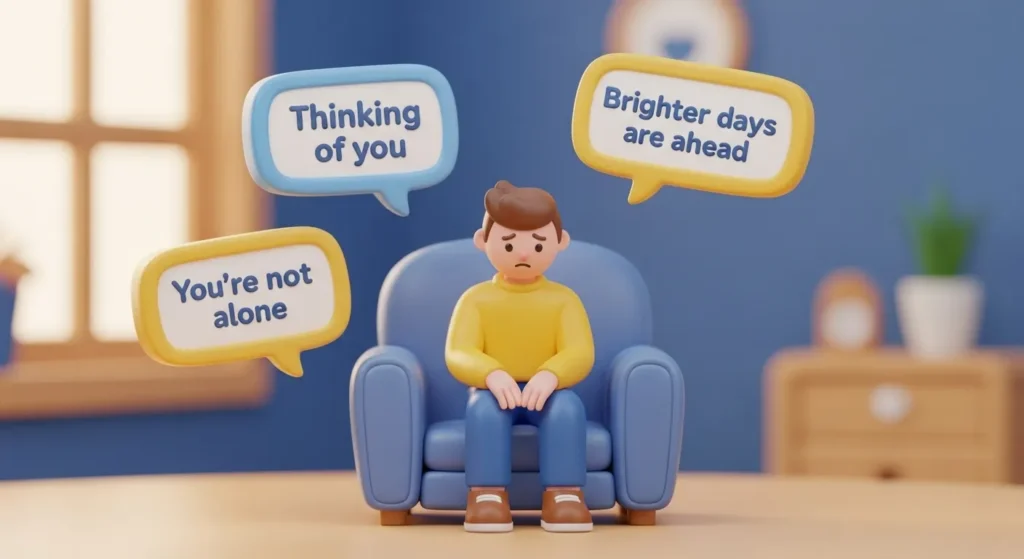 Caring Messages for Him When He is Sad 