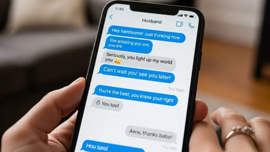 Confidence Boosting Flirty Texts for Husband