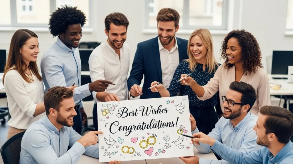 Coworker Group Wedding Wishes
