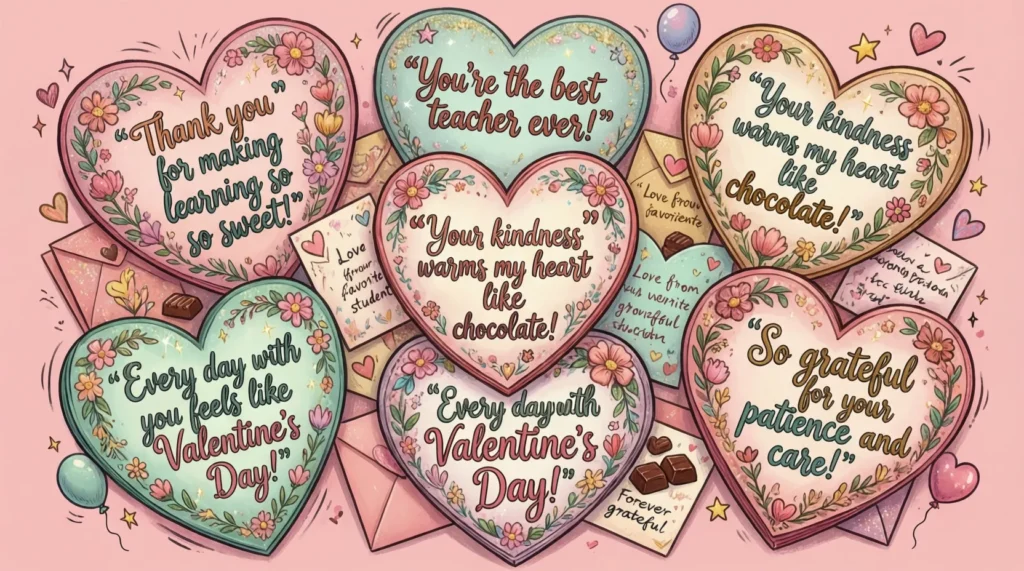 Cute Valentine Messages for Teachers