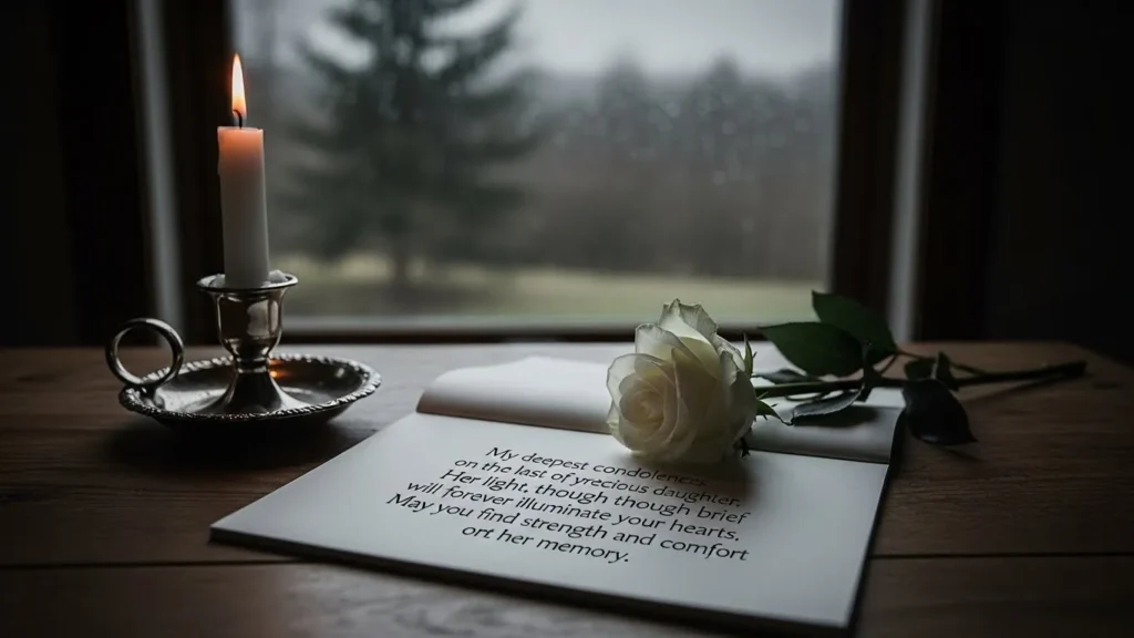 Deep Condolence Messages for Loss of Daughter