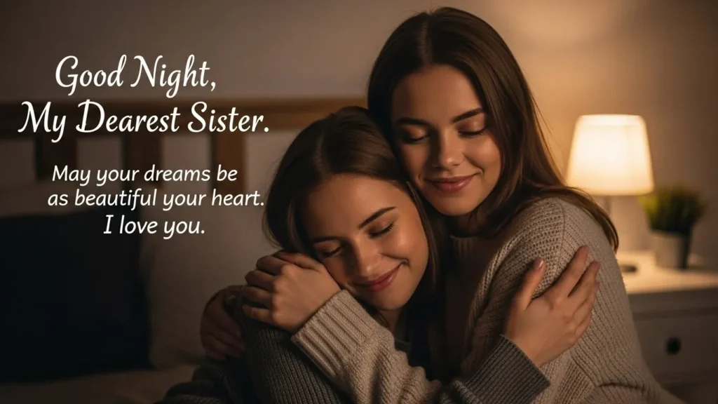 Emotional Good Night Messages for Sister