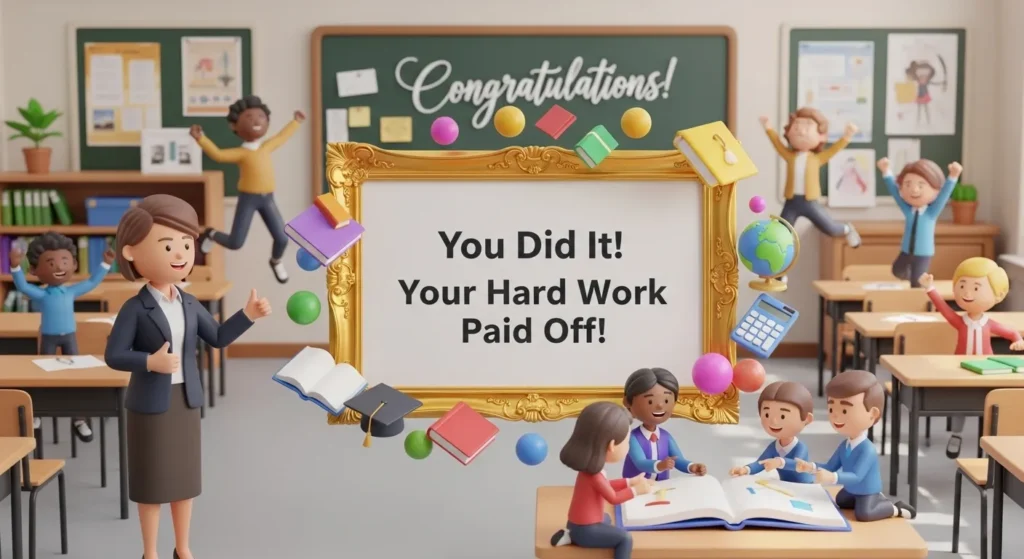 Exam Success Messages for Teachers to Students