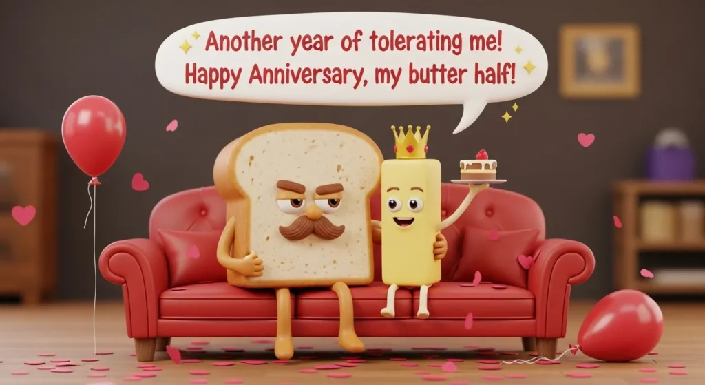 Funny Anniversary Messages for Couples