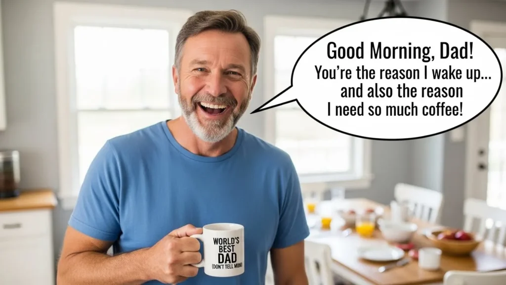 Funny Good Morning Messages for Dad