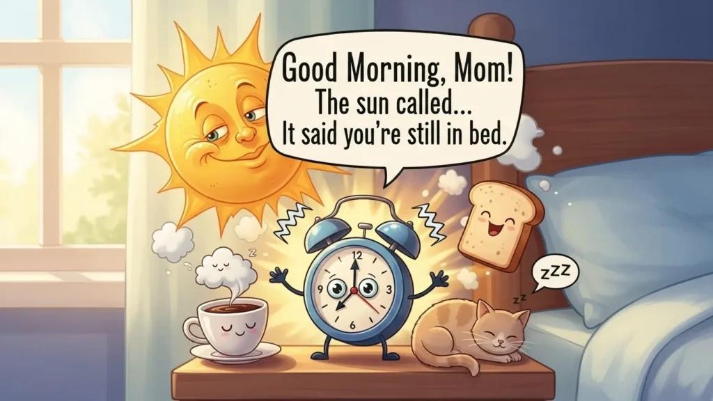 Funny Good Morning Messages for Mom