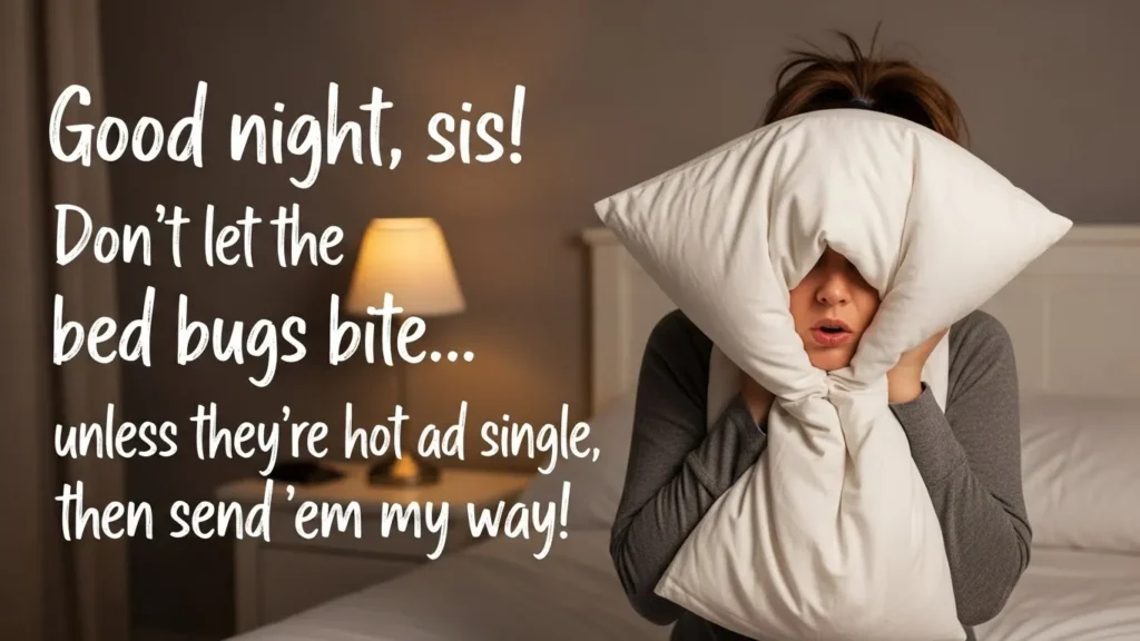 Funny Good Night Messages for Sister