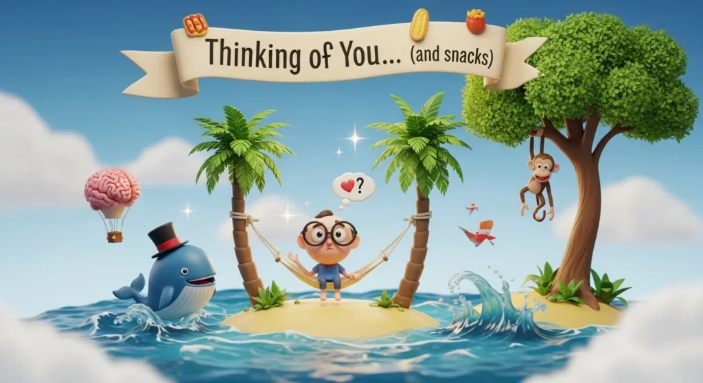 Funny Short Thinking of You Messages for Him