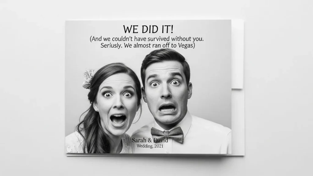 Funny Thank You Messages for Wedding Program