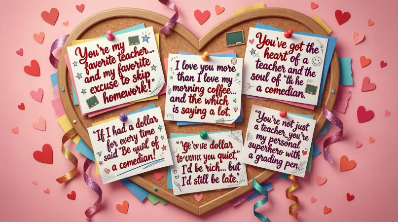 Funny Valentine Messages for Teachers