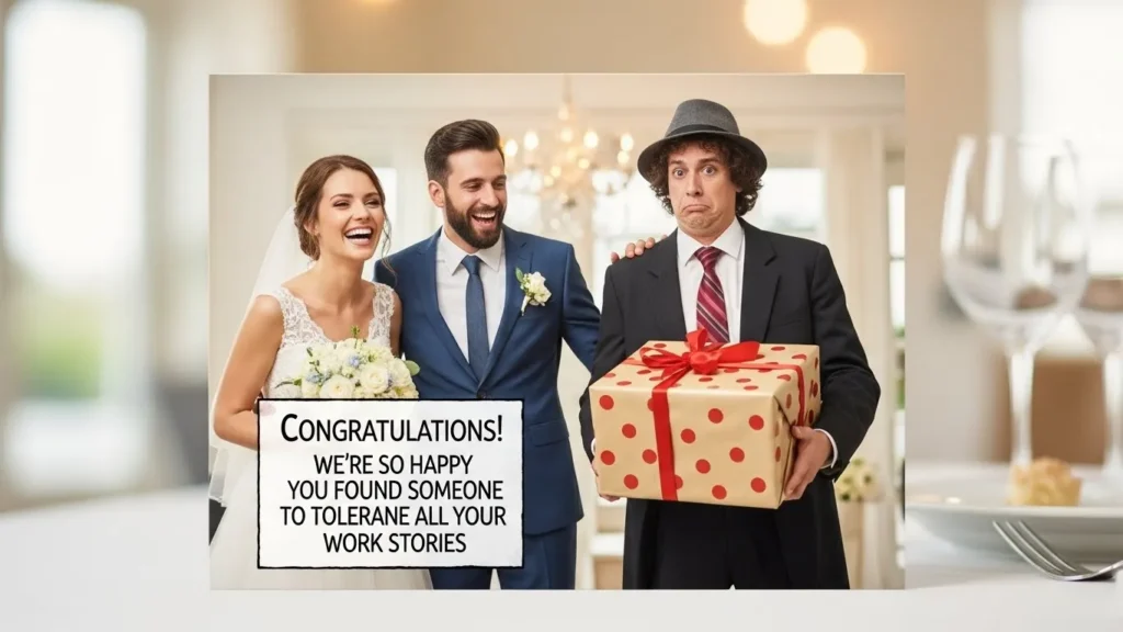 Funny Wedding Wishes for Coworkers