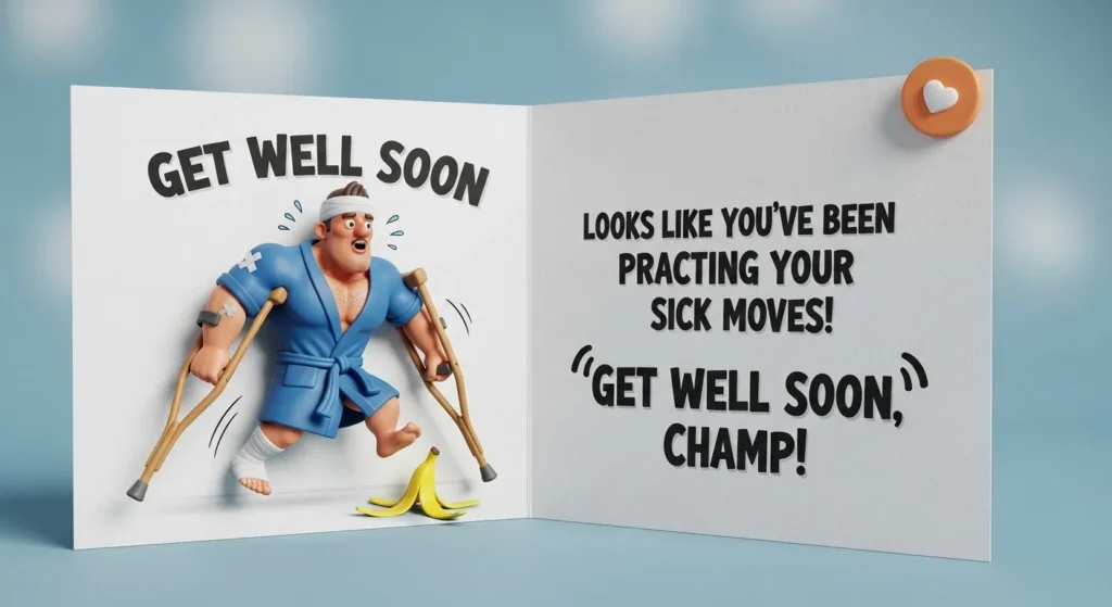 Get Well Soon Messages for Him Funny