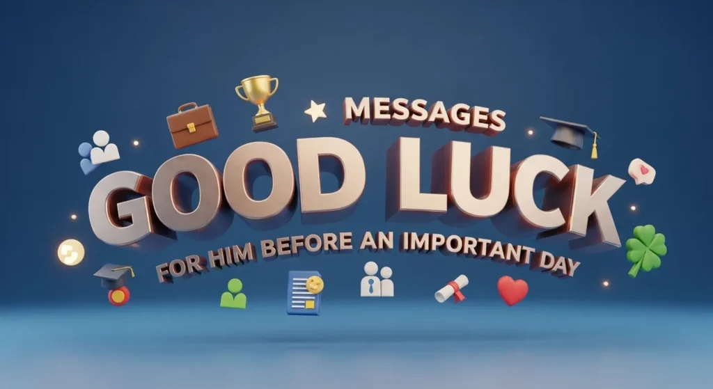 Good Luck Messages for Him Before an Important Day