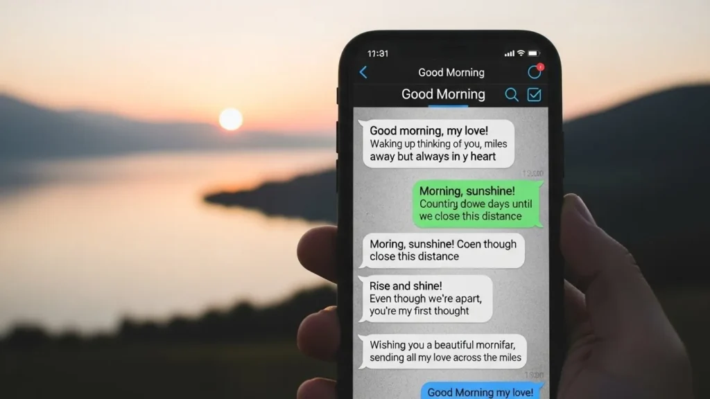 Good Morning Long Distance Love Messages