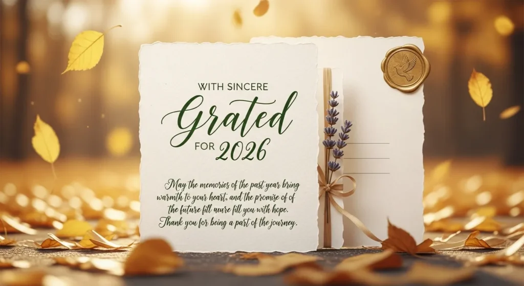 Gratitude Message for 2026