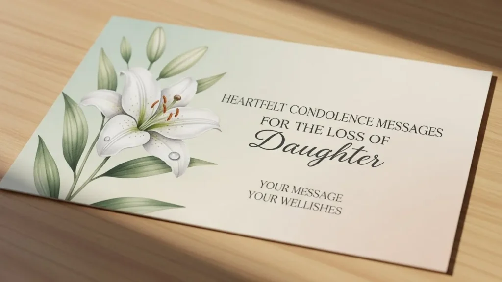 Heartfelt Condolence Messages for Loss of Daughter