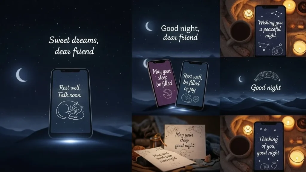 Heartfelt Good Night Messages for Friends