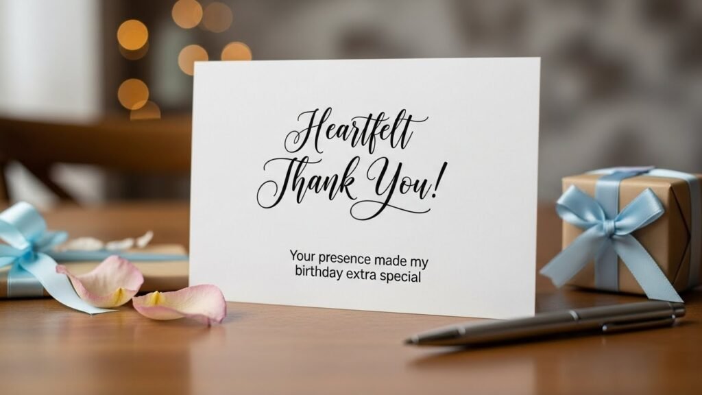 Heartfelt Thank You Messages for Birthday Attendees
