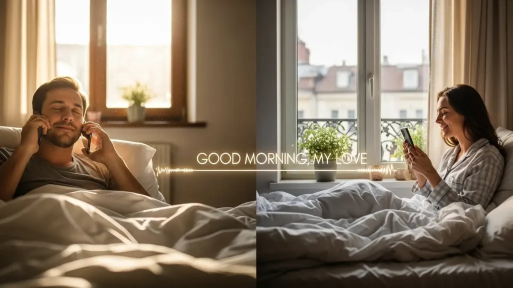 Long Distance Good Morning Messages for Her