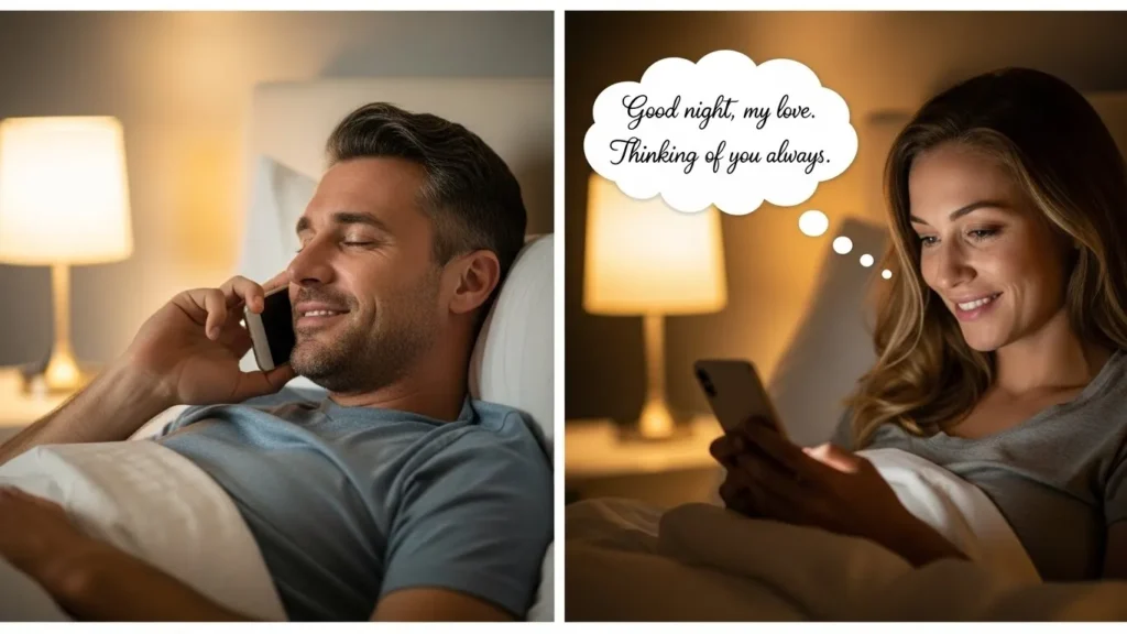 Long Distance Good Night Messages for Husband