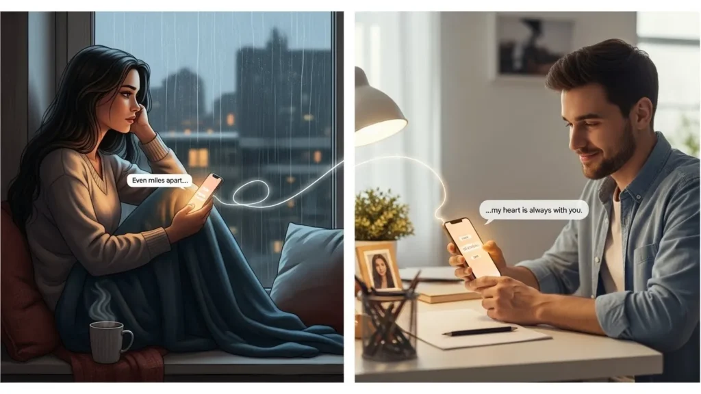 Long Distance Love Messages for Her