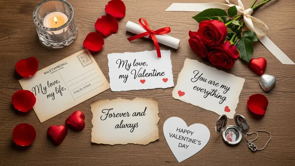 Lovely romantic valentine messages