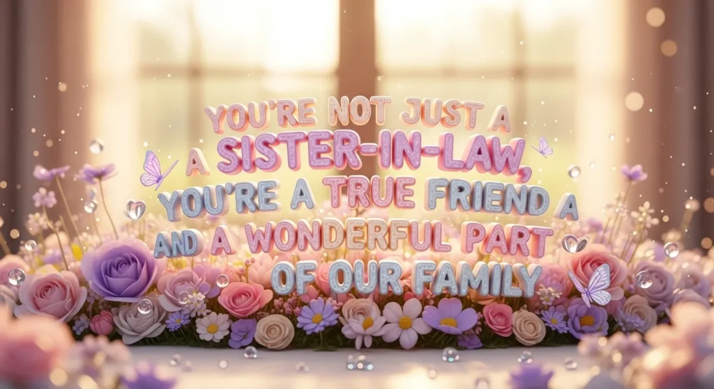 Meaningful Cute Messages for Sister-in-Law 