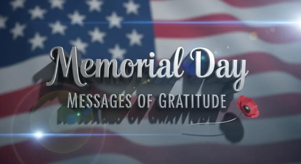 Memorial Day Messages of Gratitude