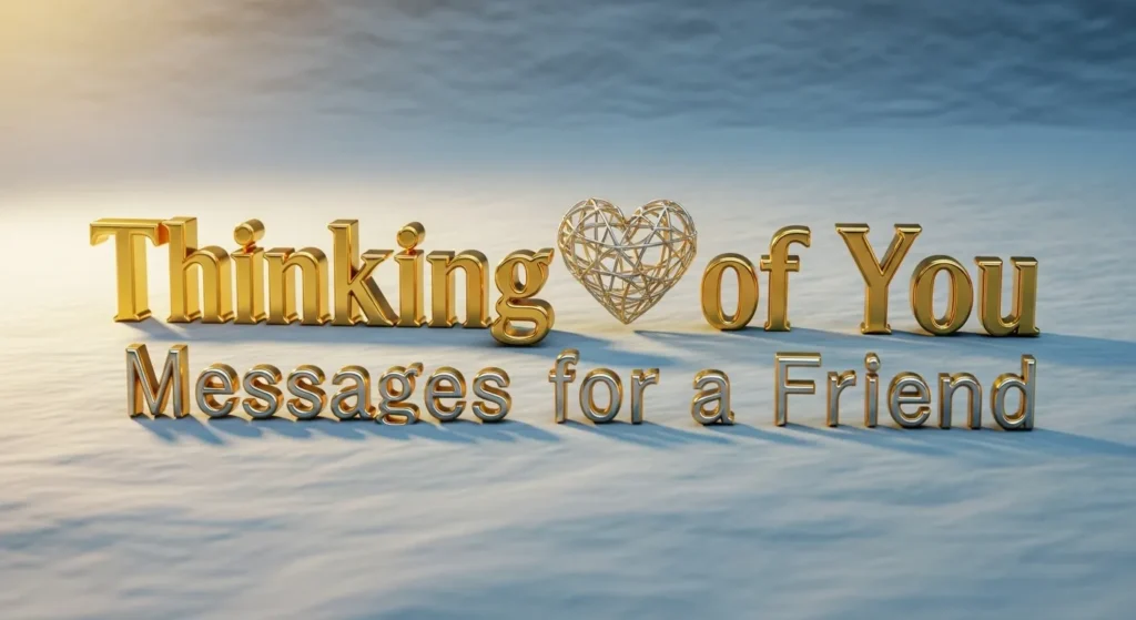 Messages Thinking of You Messages for a Friend