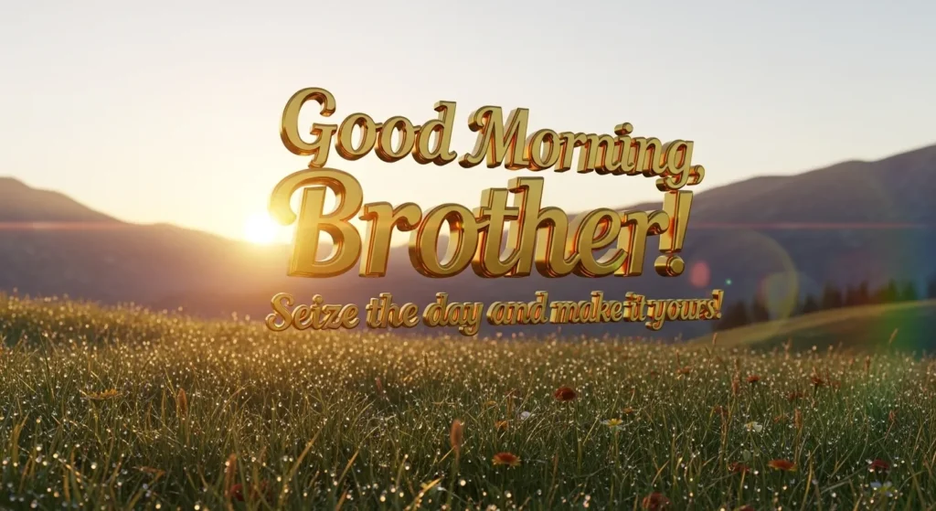 Motivational Good Morning Messages for Brother