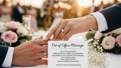 Out of Office Messages for Wedding