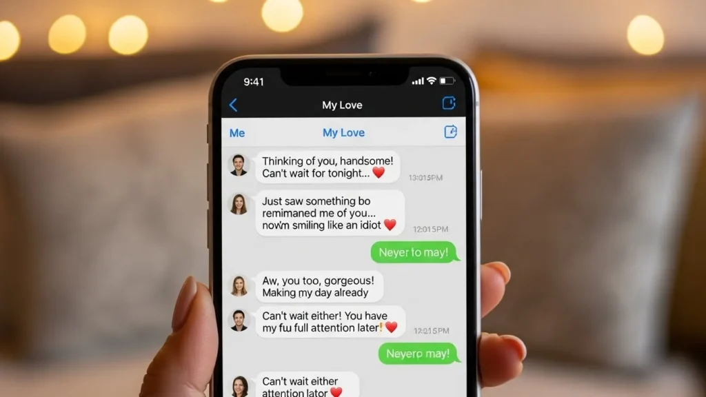 Romantic Flirty Text Messages for Husband