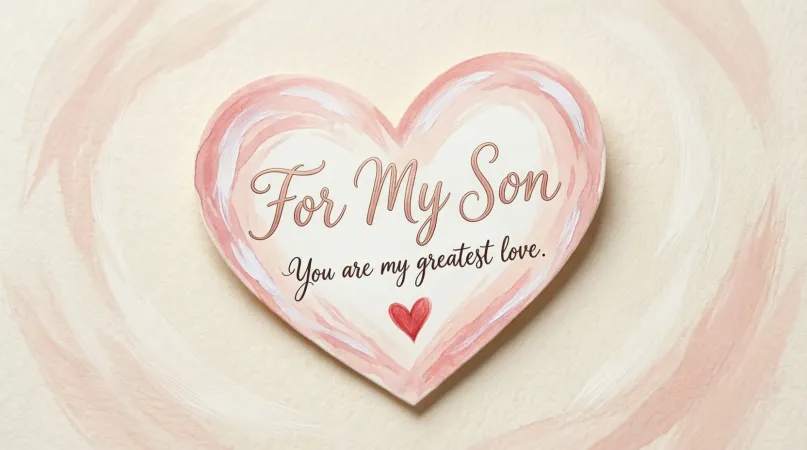 Short and Sweet Valentine Messages for Son