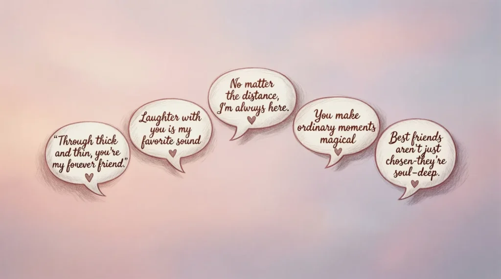 Short Friendship Messages for Best Friend