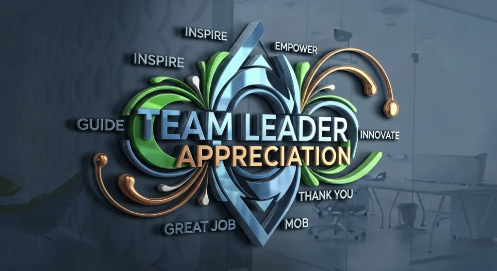 Short Motivational Messages for Team Leader Appreciation