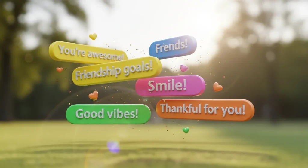 Short Positive Messages for Friends