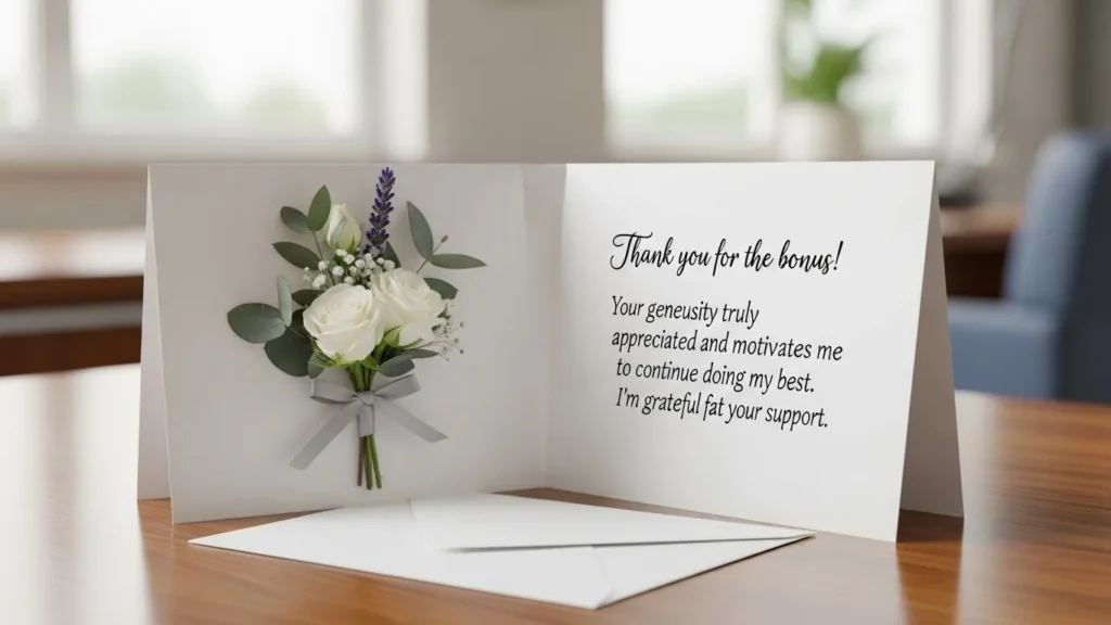 Short Thank You Messages for Bonus