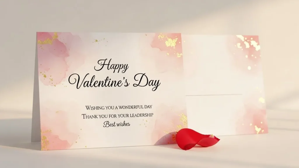 Simple Valentine Messages for Boss