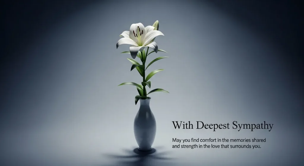 Sudden Death Condolence Message