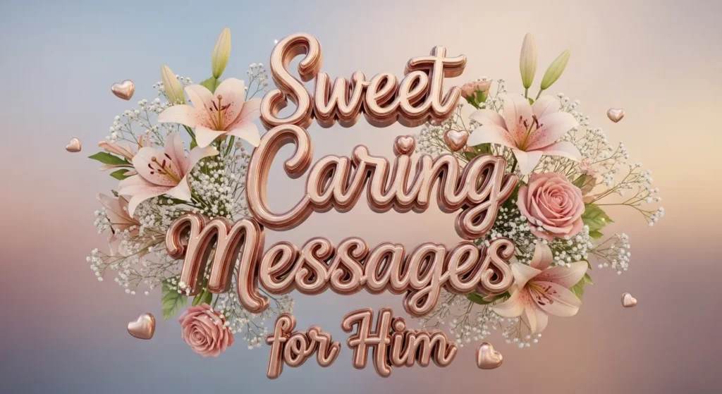 Sweet Caring Messages for Him 