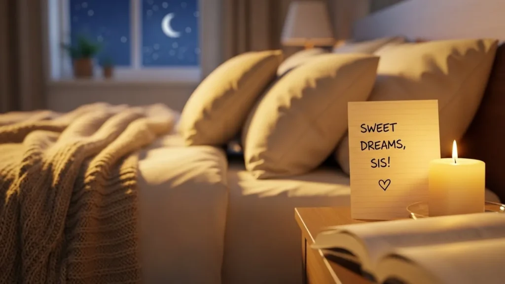 Sweet Good Night Messages for Sister