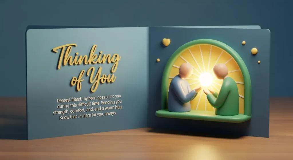 Sympathy Thinking of You Messages for a Friend