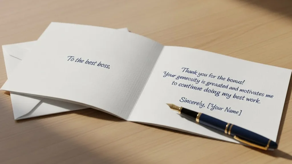 Thank You Messages for Boss for Bonus