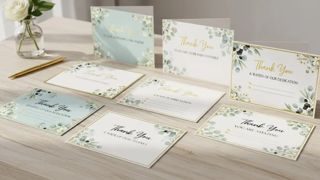 Thank You Messages for Organizers