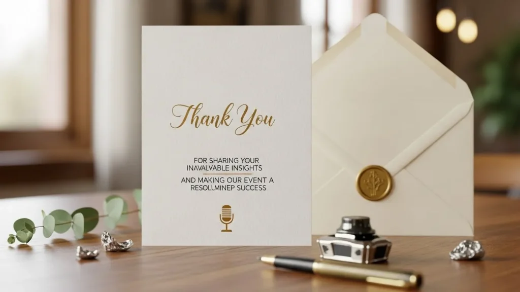 Thank You Messages for Speakers